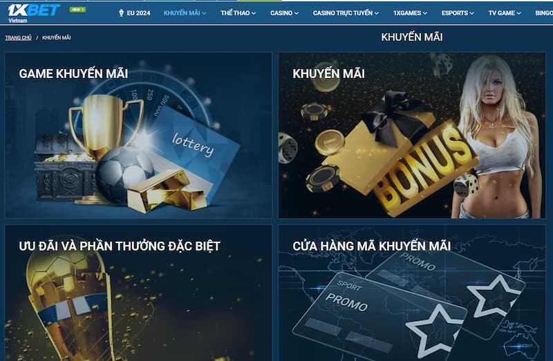 Sản phẩm và dịch vụ của 1xBet